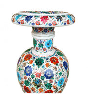 Marble Inlay Pietra Dura Flower Vase