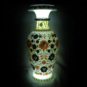 Handmade White Marble Flower Vase Mughal Inlay Art