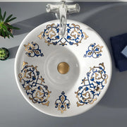 Marble Inlay Wash Basin With Beautiful Design