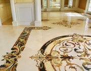 Luxury Marble Inlay Flooring Design