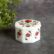 Small Marble Inlay Jewellery Box
