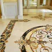 Luxury Marble Inlay Flooring Design
