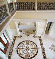 Luxury Marble Inlay Flooring Design