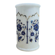Marble Inlay Flower Vase ( Semi-Precious Stone Handicraft )