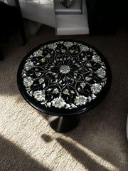 Black Marble Inlay Table Top