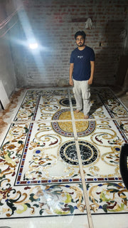 Royal Semi-Precious Stone Inlay Flooring