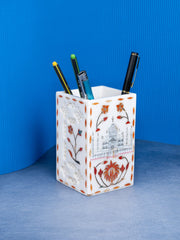 Marble Inlay Pen Stand ( Tajmahal Design )