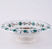 Marble Inlay Fruit Bowl ( Floral Design )