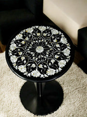 Black Marble Inlay Table Top