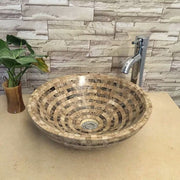 Gyey Marble inlay wash basin