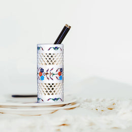 Marble Inlay Pen Stand