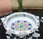Marble Inlaid Fruit Bowl