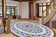 Contemporary Marble Inlay Floor Design