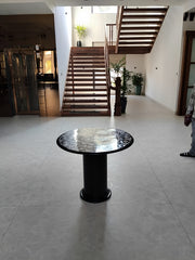 Round Marble Inlay Table Top  ( M.O.P Work )
