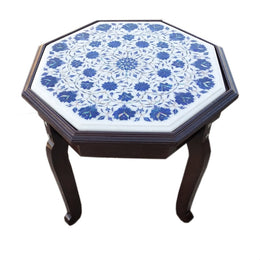 Lapis Lazuli Marble Stone Inlay Table Top