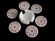 MARBLE INLAY TEA COASTER