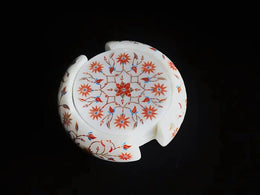 MARBLE INLAY TEA COASTER