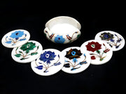 MARBLE INLAY TEA COASTER