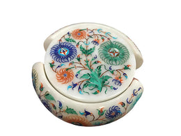 MARBLE INLAY TEA COASTER