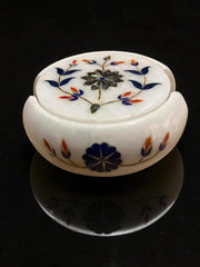 MARBLE INLAY TEA COASTER