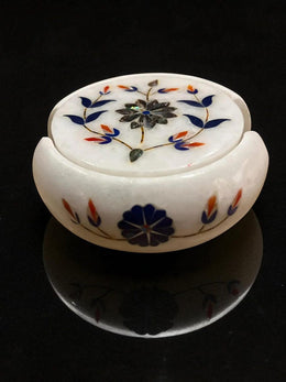 MARBLE INLAY TEA COASTER