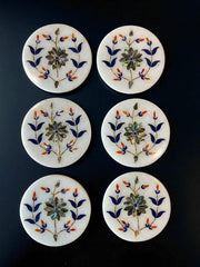 MARBLE INLAY TEA COASTER