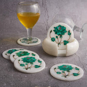 MARBLE INLAY TEA COASTER