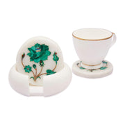 MARBLE INLAY TEA COASTER