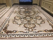 Marble inlay flooring