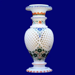 Handmade Marble Inlay Flower Vase