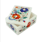 Marble Inlay Jewellery Box Pietra Dura Handicraft