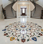 Handcrafted Stone Inlay Flooring Masterpiece