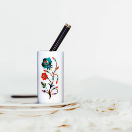 Marble Inlay Pen Stand