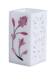 Marble Inlay Pen Stand (Floral Design)