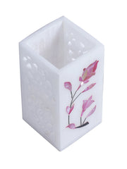 Marble Inlay Pen Stand (Floral Design)