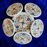 MARBLE INLAY TEA COASTER