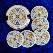 MARBLE INLAY TEA COASTER