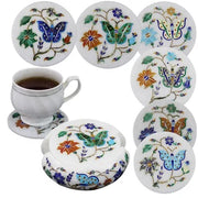 MARBLE INLAY TEA COASTER